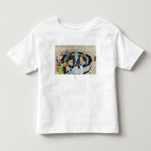 Mengen-Ansammlung an den Brunnen bei Hall von Kleinkind T-shirt