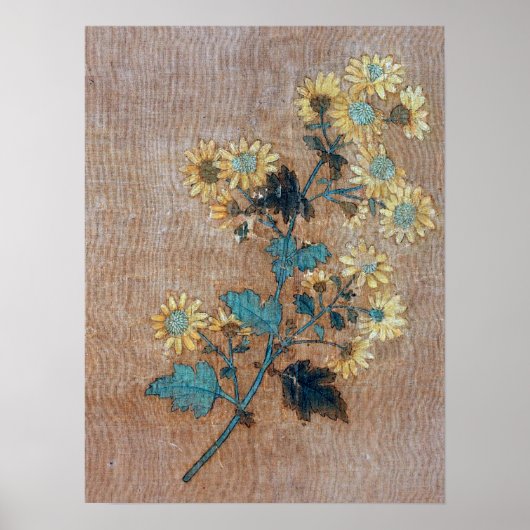 Mengfu - Zehn Chrysanthemen Poster (Vorne)