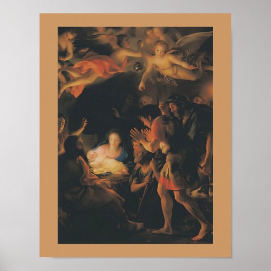 Mengs Adoration Shepherd Vintag Art Poster (Vorne)