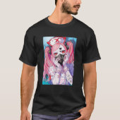 Menhera Anime Girl Yume Kawaii Edgy Pastel Goth Wa T-Shirt (Vorderseite)