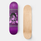 Menhera Purple Skateboard (Vorderseite)