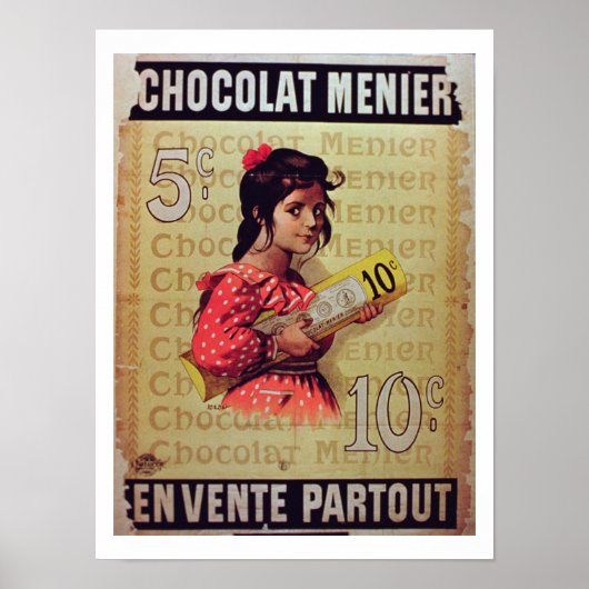 'Menier Chocolat', überall im Verkauf (Farblein Poster (Vorne)