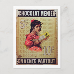 'Menier Chocolat', überall im Verkauf (Farblein Postkarte