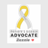 Meniere's Disease Advocate Vinyl Sticker (Blatt)