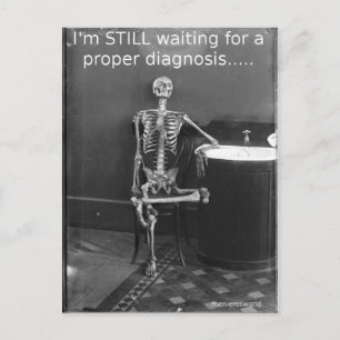 Menieres Skelett Postkarte