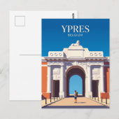 Menin-Tor Belgien Postkarte (Vorne/Hinten)