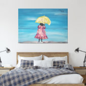 Menina na chuva leinwanddruck (Insitu (Schlafzimmer))