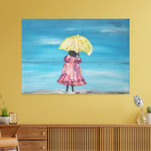 Menina na chuva leinwanddruck (Insitu (Wohnzimmer))