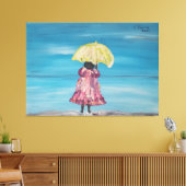 Menina na chuva leinwanddruck (Insitu (Wohnzimmer))