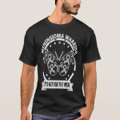 Meningioma Warrior graue Schleife Bewusstsein T-Shirt (Vorderseite)