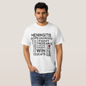 Meningitis-Bewusstseins-Stützband-T - Shirt (Vorne ganz)