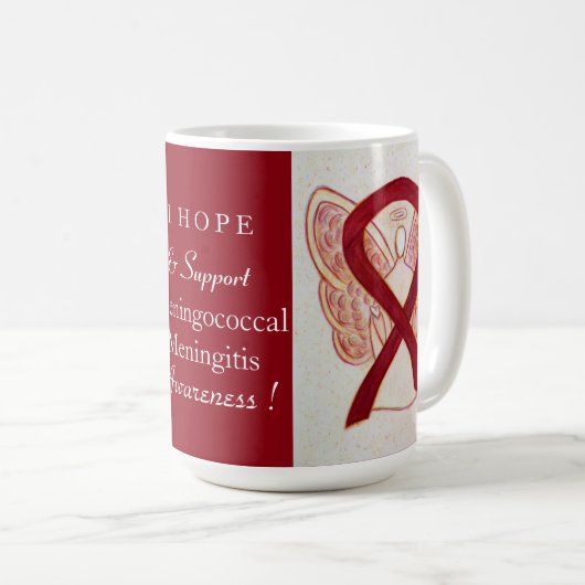 Meningokokken Meningitis Sensibilisierungskampagne Kaffeetasse (VorderseiteRechts)