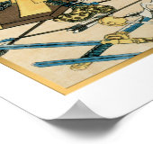 Menju Sôsuke Iyeteru von Kuniyoshi Vintag Japan Poster (Ecke)