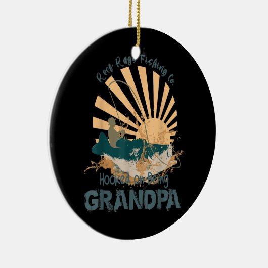 Menne, die sich für Großfisch interessieren Keramik Ornament (Rechts)