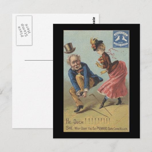 Mennen's Sure Corn Killer Ephemera Postkarte (Vorne/Hinten)