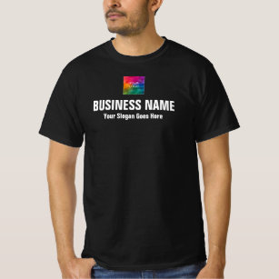 Mennenwert für doppelseitige Print-Upload-Firmenlo T-Shirt
