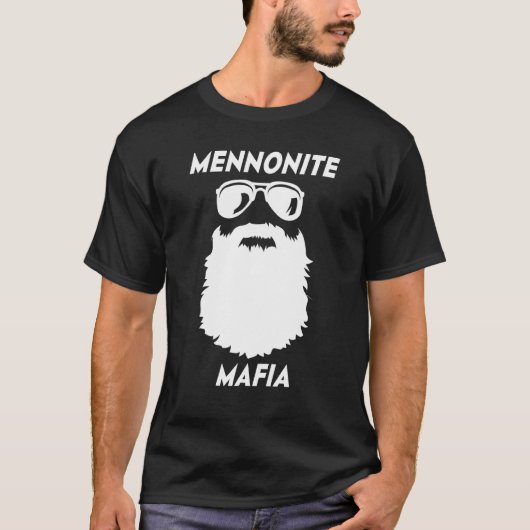 MENNONITE MAFIA  Beard Christian Jesus Bible Humor T-Shirt (Vorderseite)