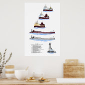 Menominee Geschichte der großen Seen Poster (Küche)