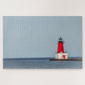 Menominee Lighthouse am Lake Michigan - 1014 Stück Puzzle (Horizontal)