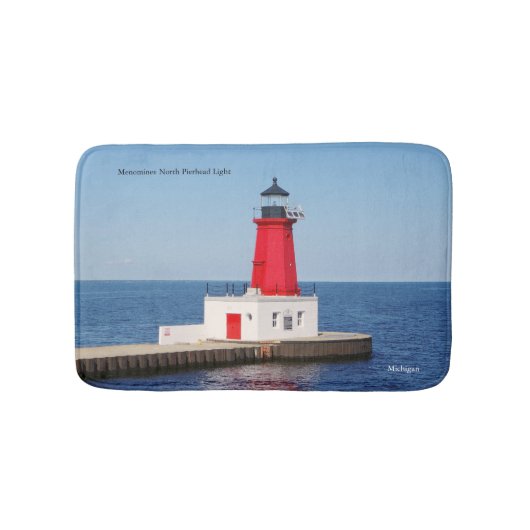 Menominee North Pierhead Light bathmat Badematte (Vorderseite)
