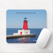 Menominee North Pierhead Light Mousepad (Mit Mouse)