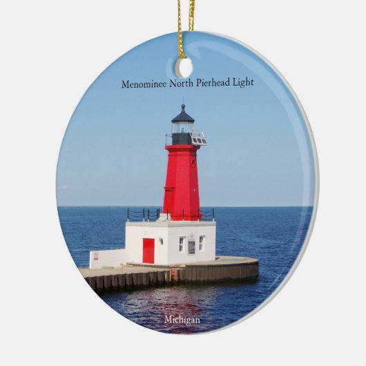 Menominee North Pierhead Light Ornament (Links)