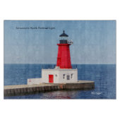 Menominee North Pierhead Light Schneidebrett (Vorderseite)