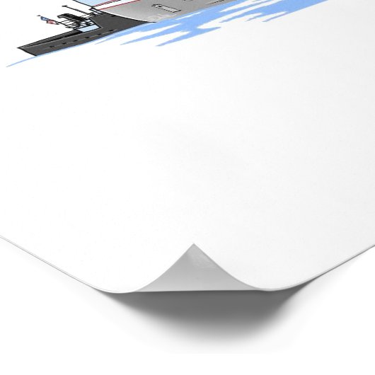 Menominee und Tug Olive L. Moore Poster (Ecke)