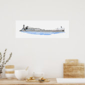 Menominee und Tug Olive L. Moore Poster (Küche)