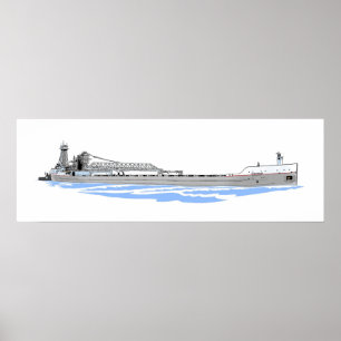 Menominee und Tug Olive L. Moore Poster
