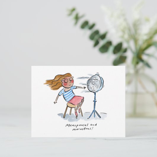 Menopausal und wunderbar postkarte (Stehend Vorderseite)