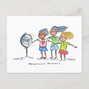 Menopausale Mamma Postkarte