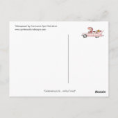 MENOPAUSE Cartoon Postcard bis April McCallum Postkarte (Rückseite)