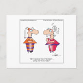 MENOPAUSE Cartoon Postcard bis April McCallum Postkarte (Vorderseite)
