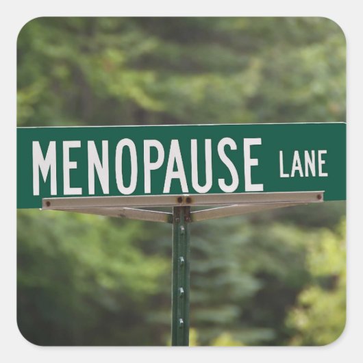 Menopause - erwachsene Frauen - Frauen Quadratischer Aufkleber (Vorderseite)
