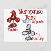 Menopause Fan Postkarte (Vorderseite)