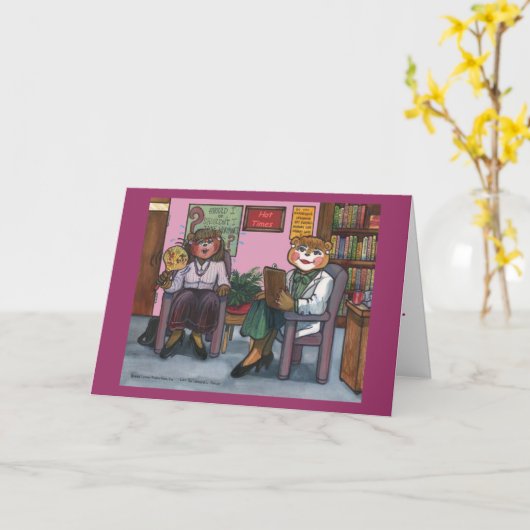 Menopause Grußkarten Karte (Gelbe Blume)