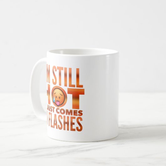 Menopause Hot Flash Funny Mug Kaffeetasse (Vorderseite Links)