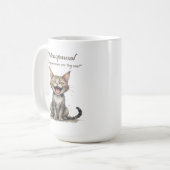 Menopause Humor Gestresste Wütende Katze Kaffeetasse (Vorderseite Links)