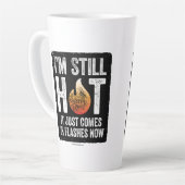 Menopause (ich bin immer noch heiß) Latte-Tasse Milchtasse (Linke Ecke)