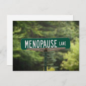 Menopause Lane Postkarte (Vorne/Hinten)