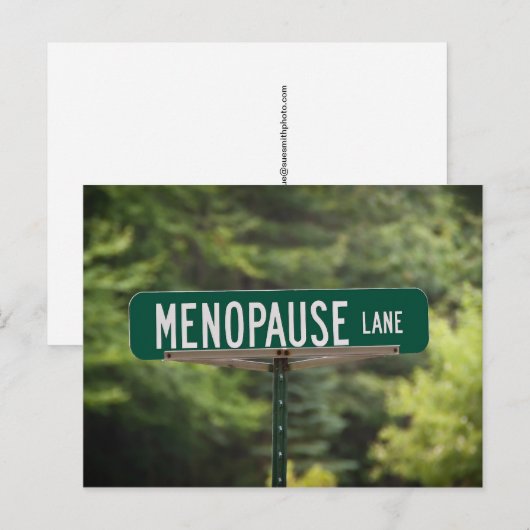 Menopause Lane Postkarte (Vorne/Hinten)