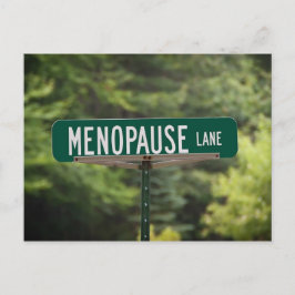 Menopause Lane Postkarte
