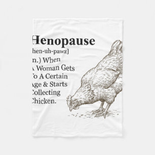 Menopause Lustige Henopause-Definition  Fleecedecke