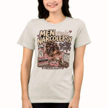 Menopause Narkolepsie in Beige T-Shirt