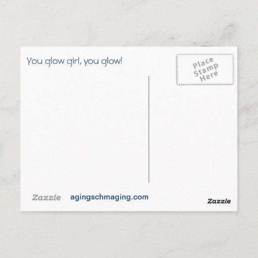 Menopause Postkarte (Rückseite)