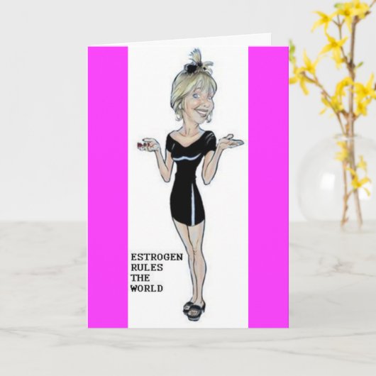 MENOPAUSE SPASS KARTE (Gelbe Blume)