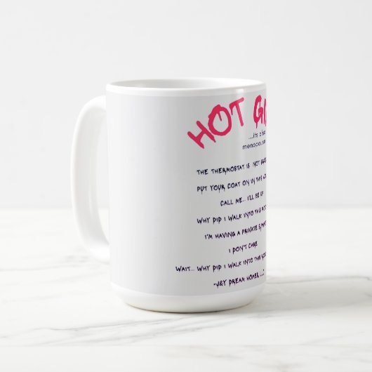 Menopause-Tasse Kaffeetasse (Vorderseite Links)