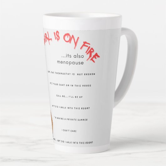 Menopause-Tasse Milchtasse (Rechte Ecke)