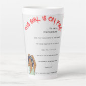 Menopause-Tasse Milchtasse (Vorderseite)